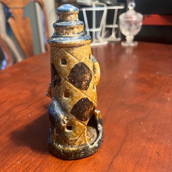 Vintage Dolphine and Lighthouse Tea light holder Candle Holder Nautical Ocean - Picture 4 of 6